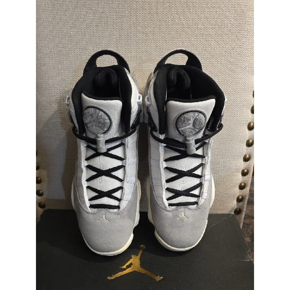 Air Jordan Men’s Sneakers - White & Light Gray Size 8 Brand New